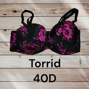 Torrid Dark Floral Bra